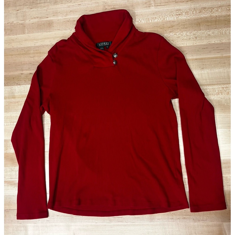 Lauren Ralph Lauren‎ Long-Sleeve Shirt, 100% Cotton, Women's Size XL